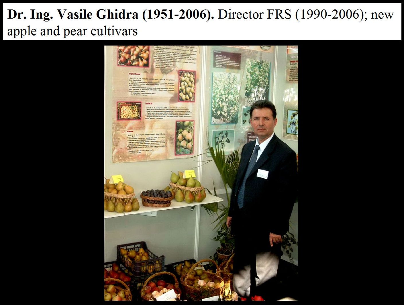 Dr. Vasile Ghidra (1951-2006) - director FRS Cluj